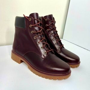 NEW! Never worn Timberland | Jayne Waterproof Lace Up Boots size 10 in Dark Port